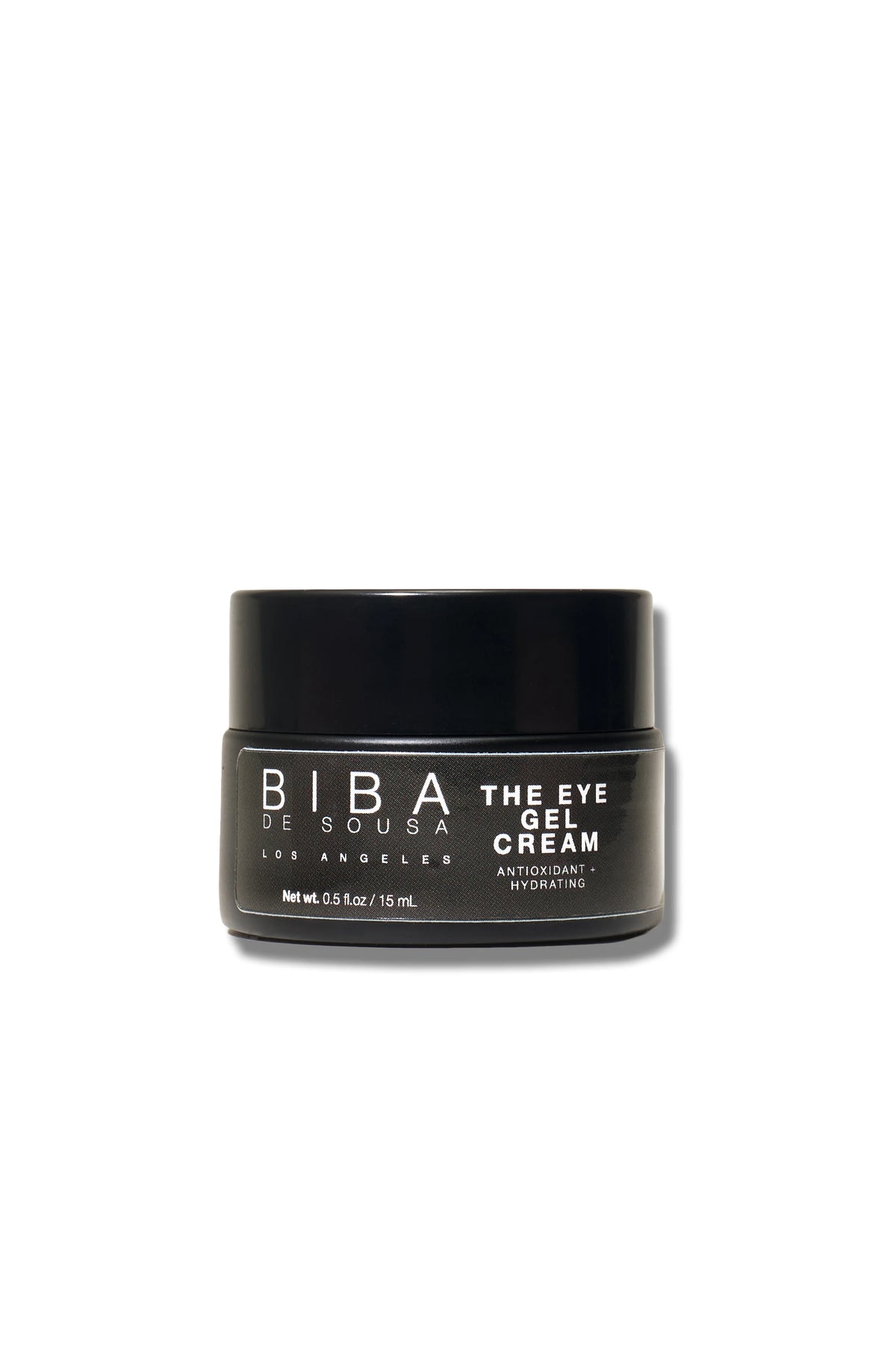Biba Los Angeles Eye Gel Cream lightweight hydrating eye treatment designed to support smoother, refreshed-looking under-eye skin.