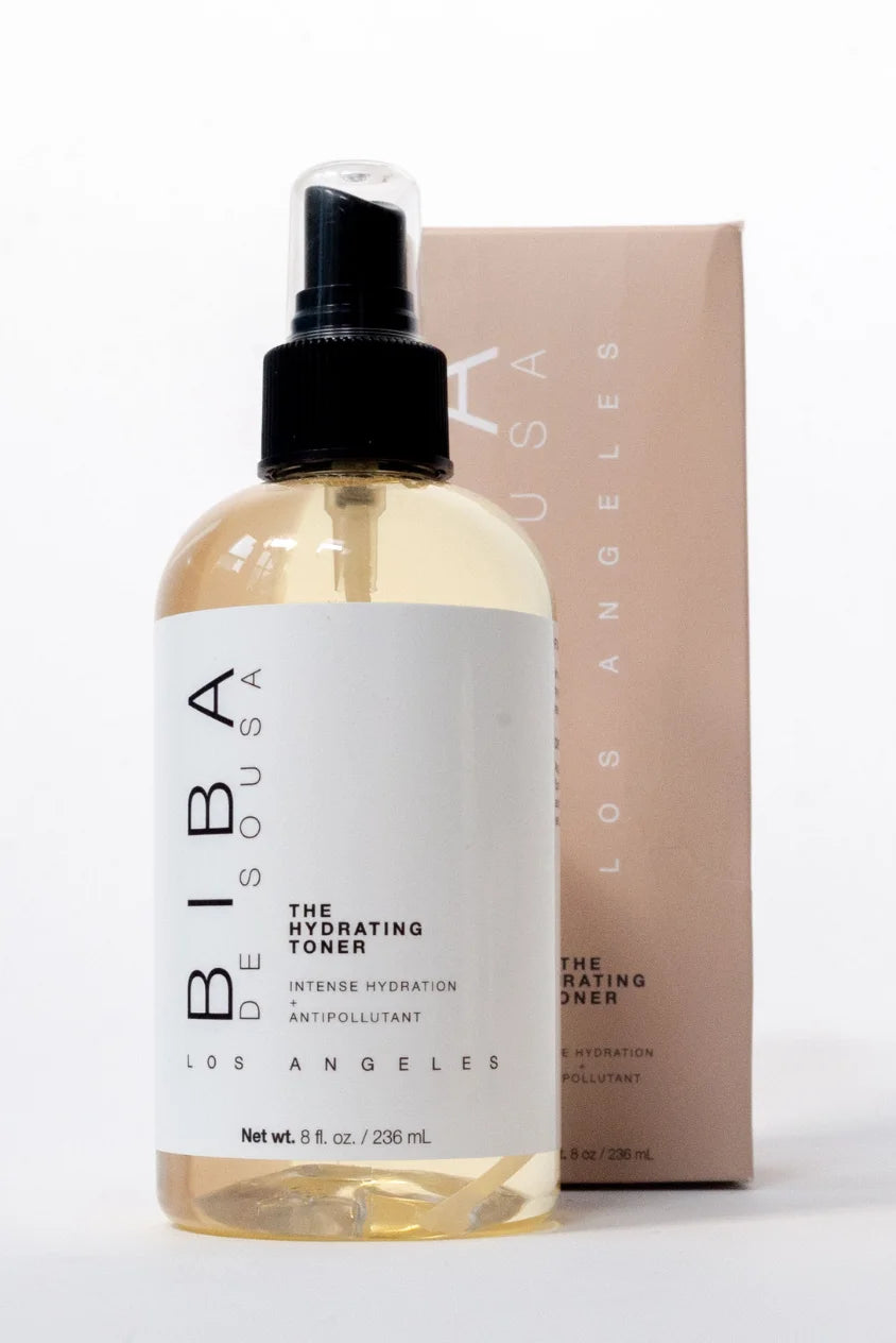 Biba Los Angeles Hydrating Toner facial toner bottle with product packaging
